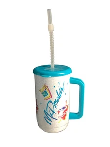 Vintage McDonald's Thermo Whirley Cup - Teal Color Theme - Picture 1 of 8