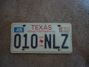 TEXAS SESQUICENTENNIAL LICENSE PLATE BUY ALL STATES HERE FREE SHIPPING - Picture 1 of 1