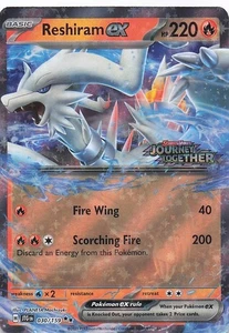 Reshiram ex (viaje juntos estampado) doble raro holograma tarjetas diversas y pr - Imagen 1 de 2