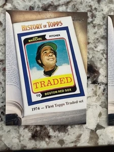 2011 TOPPS SERIES 1 HISTORY OF TOPPS INSERT CARD 1974 1st TRADED CARD #HOT-6 - Picture 1 of 1
