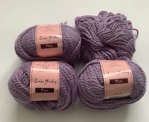 LOUISA HARDING. 'Thistle'. Merino / baby Suri alpaca. Lilac. Aran . 200g total. - Picture 1 of 2