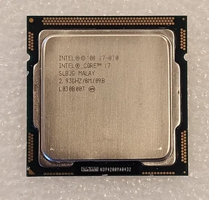Intel Core i7-870 i7 870 quad core 2,93 GHz 8 MB socket LGA1156 95 W SLBJG - Foto 1 di 2