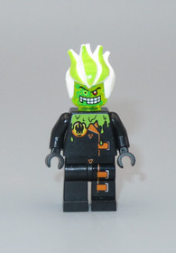 LEGO Agents Dr. D Zaster slime white green hair minifigure 8969