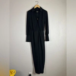 ALEXIA ADMOR Mono Manga Larga Malla Negro Ilusión 6 NUEVO - Imagen 1 de 9