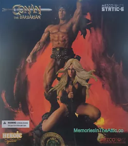 New Mezco Toyz Static-6 Conan the Barbarian 1982 1/6 Scale Two Figure Statue 25 - Picture 1 of 20
