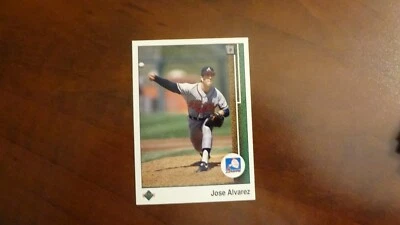 1989 UPPER DECK # 734 JOSE ALVAREZ BASEBALL CARD - Image 1 of 2
