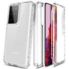 For Samsung Galaxy S21+/S21 Ultra 5G Phone Case, Full Body Bumper Defender Cover