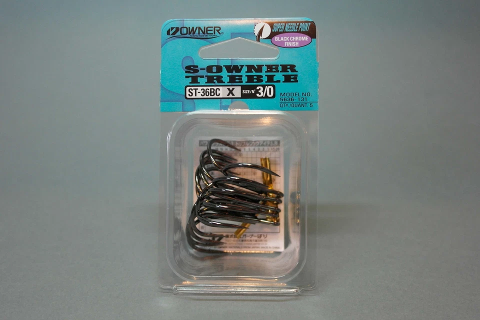 Owner ST-36 BC X - Größe 3/0 - Drillinge Drillingshaken - neu! - Bild 1 von 1