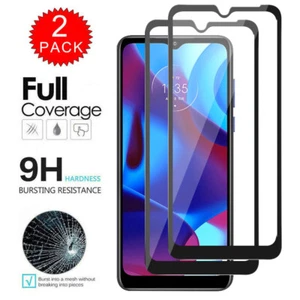 For Motorola Moto G Pure/Stylus/Power/Play 2021 Tempered Glass Screen Protector - Picture 1 of 30