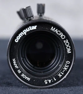 Computar MLH-3XMP MACRO ZOOM 0.3X-1X 1:4.5 Industrial Lens Made in Japan - Picture 1 of 3