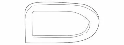 Espejo retrovisor lateral delantero de vidrio genuino GM 2007-2005 Buick LeSabre 12482401 Foto 1 de 2