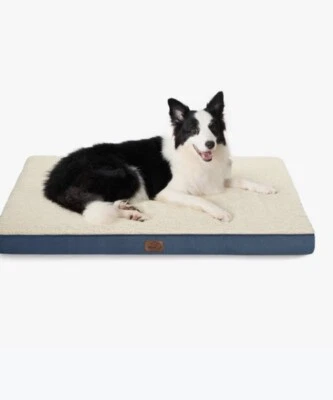 Bedsure Comfy Pet Orthopedic Pet Mat - Large - Denim Blue - Image 1 of 4