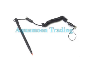 F609C Genuine OEM Black Dell D630 E6400 XFR Stylus Pen W/ Tether And Clip - Picture 1 of 2