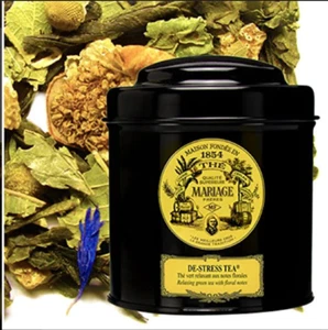 Boda de hermanos. Té De Stress, 100 g té suelto, en un carrito de hojalata (1 paquete) - Imagen 1 de 3