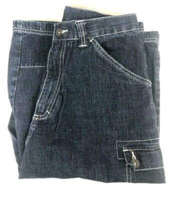 Timberland Youth Blue Denim Cargo Shorts 100% Cotton SZ 20 Actual SZ 30x16 - Image 1 of 4