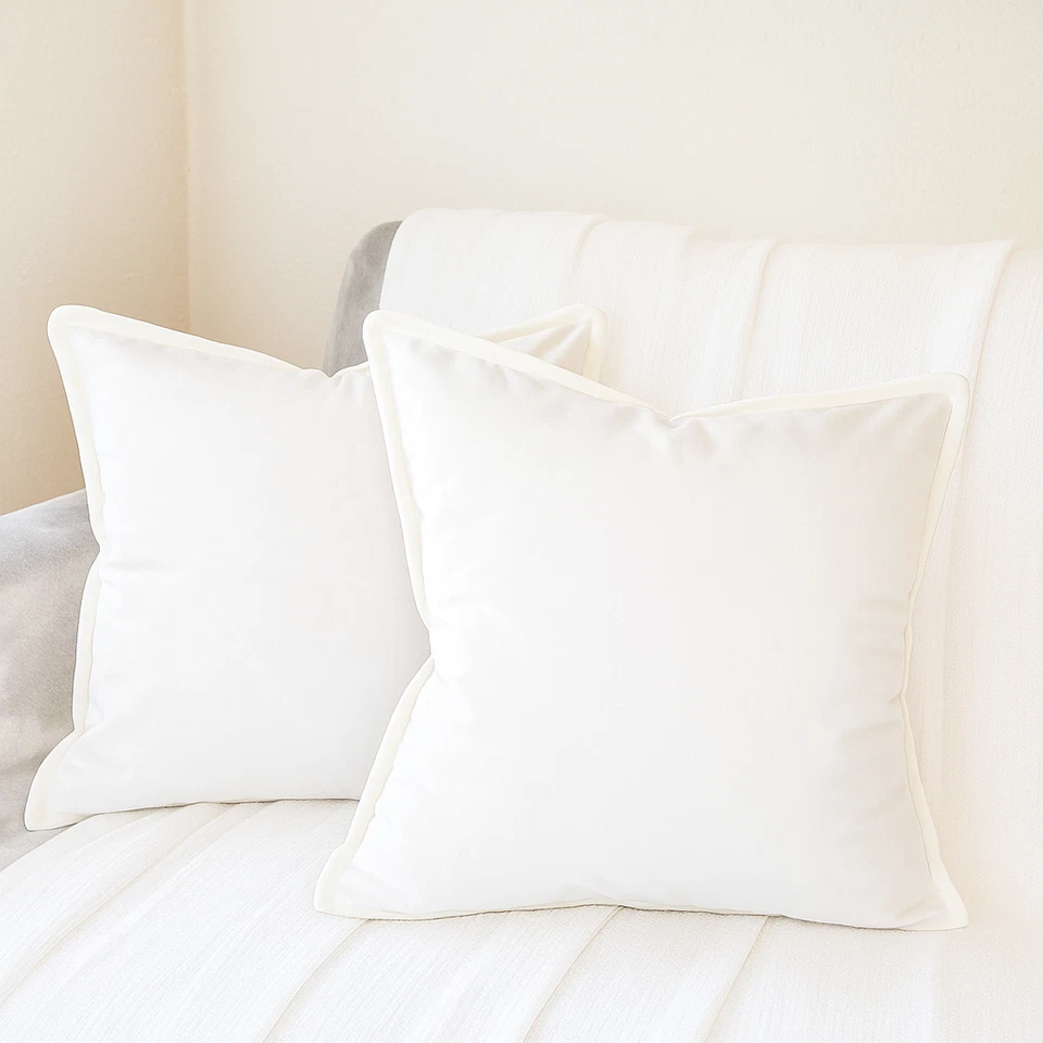 天鹅绒枕套 2 件套 | 现代口音枕头套适用于客厅 — 第 1/1 张图片