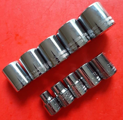 NEW CRAFTSMAN 10 Piece 3/8" Drive Shallow SAE 12pt 12 Point Socket Set 5/16-7/8" - Image 1 of 4
