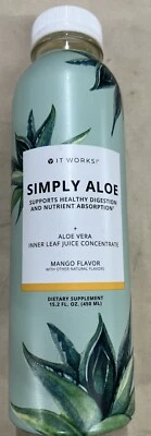 ¡Funciona! Sabor a mango Simply Aloe Vera ~ 15,2 oz - sellado Foto 1 de 4