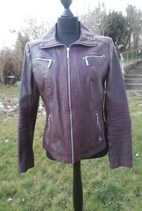 Lisa Tossa Damenjacke Softshell Lederoptik , nie getragen, bordeaux, Gr.40 - Bild 1 von 2