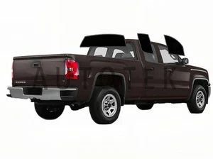 PreCut All Sides Window Film For GMC Sierra 1500 Extended Cab 2014-2018 Tint - Picture 1 of 11