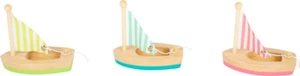 3 x Segelboote Wasserspielzeug - Holzspielzeug Schiffe Boote Kinder 11653 Legler - Bild 1 von 3