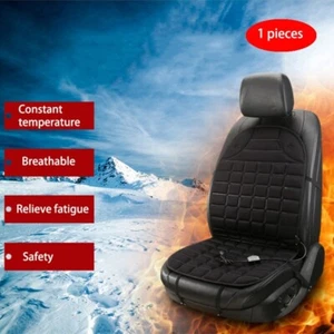 Seat Car 12V Heated Cushion Heater Winter Universal Cover Pad Heating Cold Warm - Picture 1 of 6