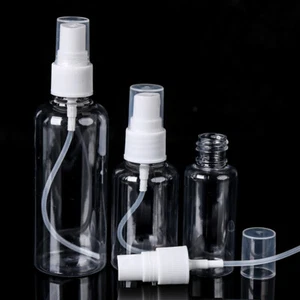 20ML-100ML Clear Travel Transparent Plastic Perfume Atomizer Empty Spray Bottle" - Picture 1 of 13