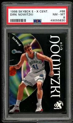 Tarjeta de novato Dirk Nowitzki 1998-99 E-X Century #68 PSA 8 Foto 1 de 2