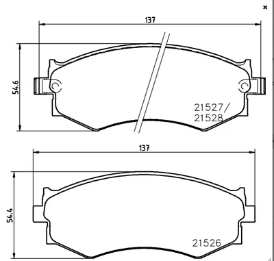 Mintex Disc Brake Pad Set - MDB2351 - Fits Infiniti, Nissan - Front - Изображение 1 из 4