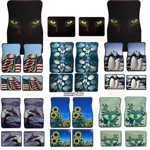 4 piece set universal rubber Floor Mats with nice design fits almost any car - Bild 1 von 15