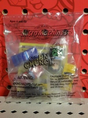 Vintage 1995 Micro Machines Cap’n Crunch 5 Car Set Mustang VW Corvette Galoob - Image 1 of 4