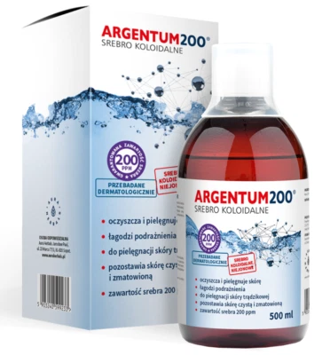 Argentum kolloidales Silber 200 PPM 500 ml, Aura Herbals, Kostenloser Versand!