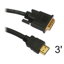 Abacus 24-7 : HDMI Male to DVI-D Single Link Male Cable: 3 ft