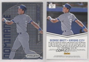 2012 Panini Prizm Dominance George Brett #D7 HOF