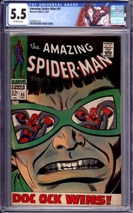 CGC AMAZING SPIDER-MAN # 55 VG/FN DOC OCTOPUSS APPEARANCE 1967 - Picture 1 of 2