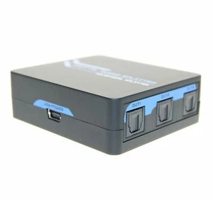 3 Way SPDIF / TosLink Switch Digital Optical Audio Splitter - Picture 1 of 6