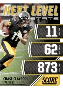 2021 Score #NL24 Chase Claypool Next Level Stats Pittsburgh Steelers - Picture 1 of 2