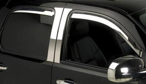 Element Chrome Window Visors - 2007-2013 GMC Sierra 1500 2500 3500 4PC Set - Bild 1 von 2