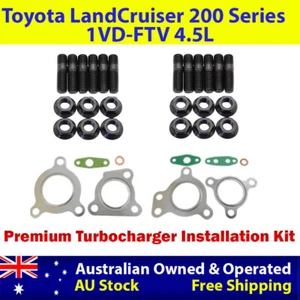 Premium Turbo Installation Stud & Gasket Kit For Toyota LandCruiser 200 Series - Foto 1 di 2