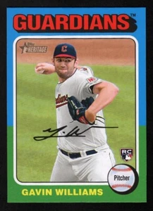 Gavin Williams 2024 Topps Heritage #489 Image Variation Rookie RC SP Guardians 2 - Picture 1 of 2