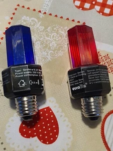 Lampada Xenon Rossa O Blu Stroboscopica ,per Effetti Discoteca Casalinga O... - Foto 1 di 3