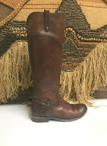 Frye Melissa Button Womens Brown Leather Boots 3470110 sz: US 6.5 B - Picture 1 of 10