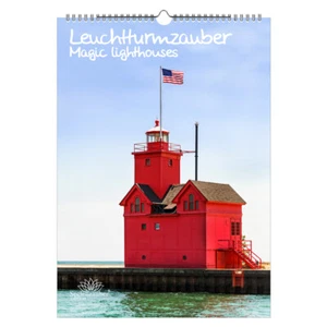 Leuchtturmzauber DIN A3 Immerwährender Kalender Hochformat Leuchtturm - Seelenz - Bild 1 von 7