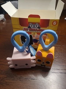 Roblox Pet Simulator #6 Corgi + Mystery Pet Axolotl McDonald's Happy Meal Toy  - Picture 1 of 3