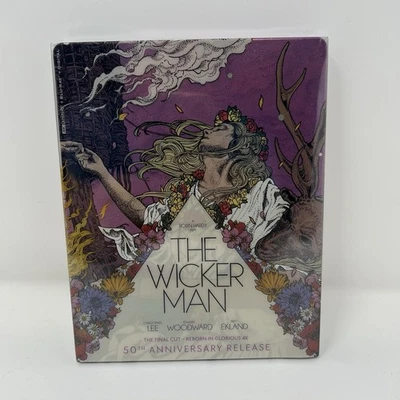 THE WICKER MAN 4K SteelBook (4K UHD + Blu-ray +Digital) New/Sealed Foto 1 de 3