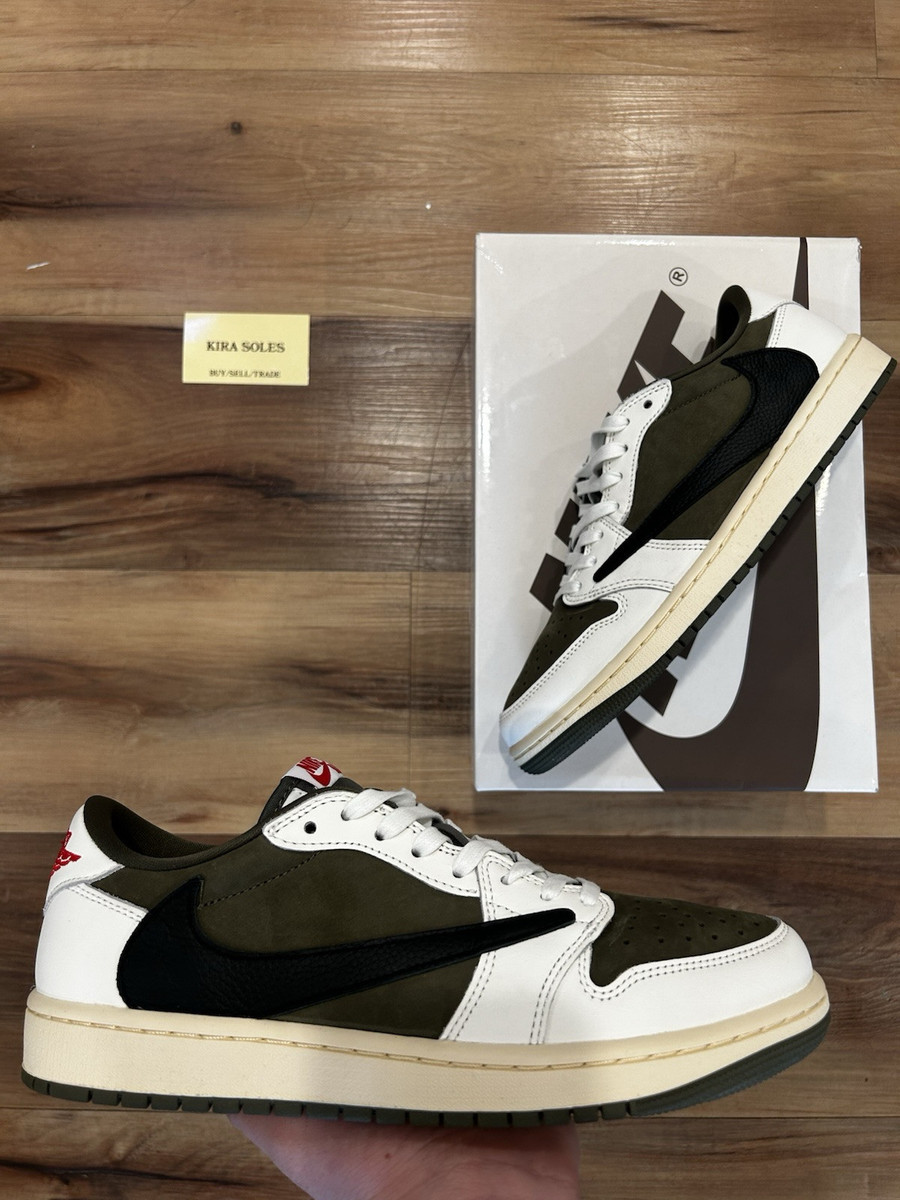 Travis Scott x Air Jordan 1 Retro OG SP Low Reverse Olive Travis Scott x Air Jordan 1 Retro OG SP Low Reverse Olive