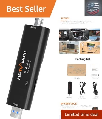 ATSC 3.0 USB TV Tuner Stick - Watch HD Channels Anywhere on Android Devices - Image 1 of 4