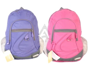 Girls Kids Backpack Rucksack School Bag Travel Holiday Side Bag Canvas Plain Bag - Picture 1 of 8