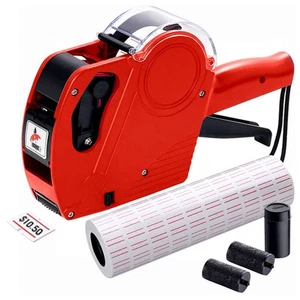 Pistola de etiquetas de precio de 8 dígitos MX-5500 con 5000 etiquetas adhesivas y 3 recargas de tinta fabricante de etiquetas - Imagen 1 de 14