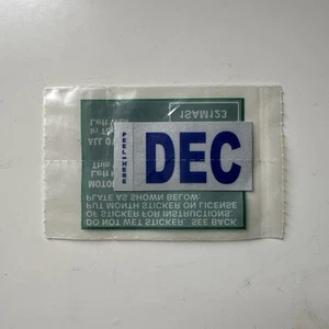 California Month Sticker (December) DMV License Plate Month Sticker Original - Bild 1 von 2